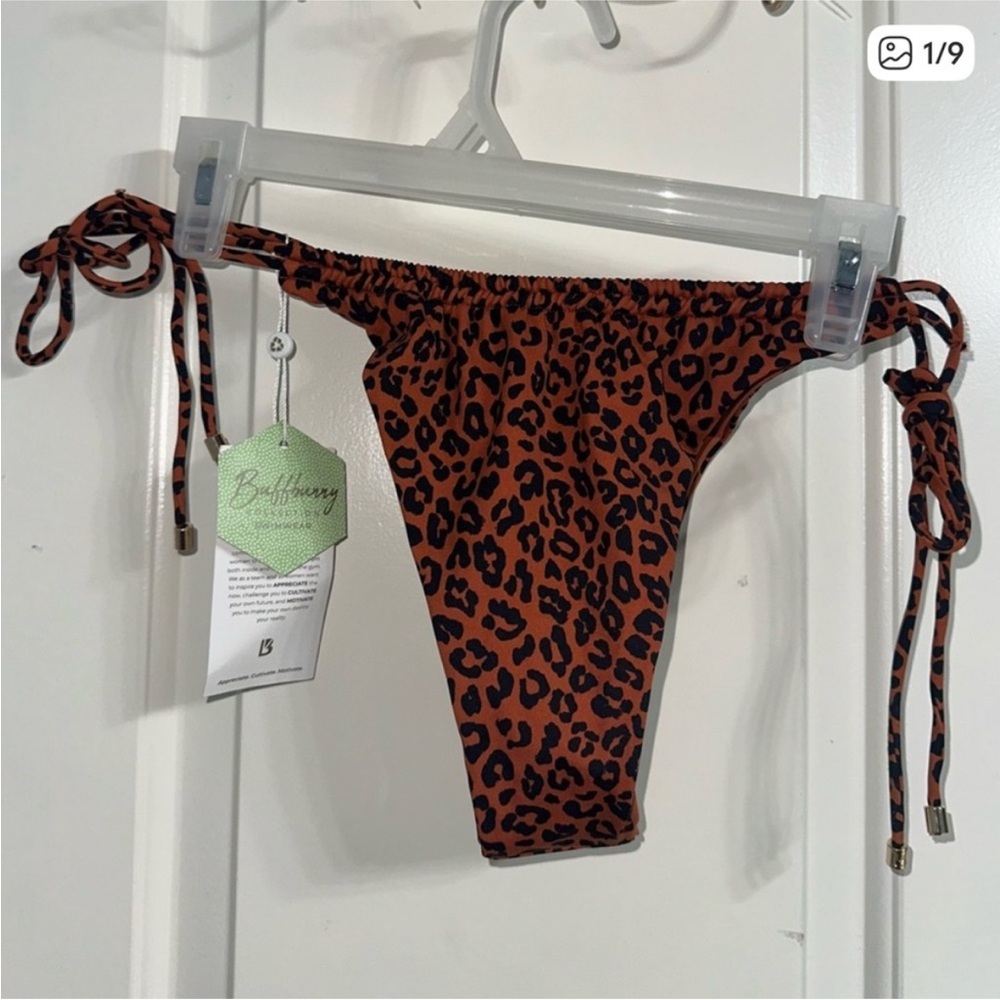 NEW PICS BuffBunny Collection Cheetah Print Brown Bikini Bottoms